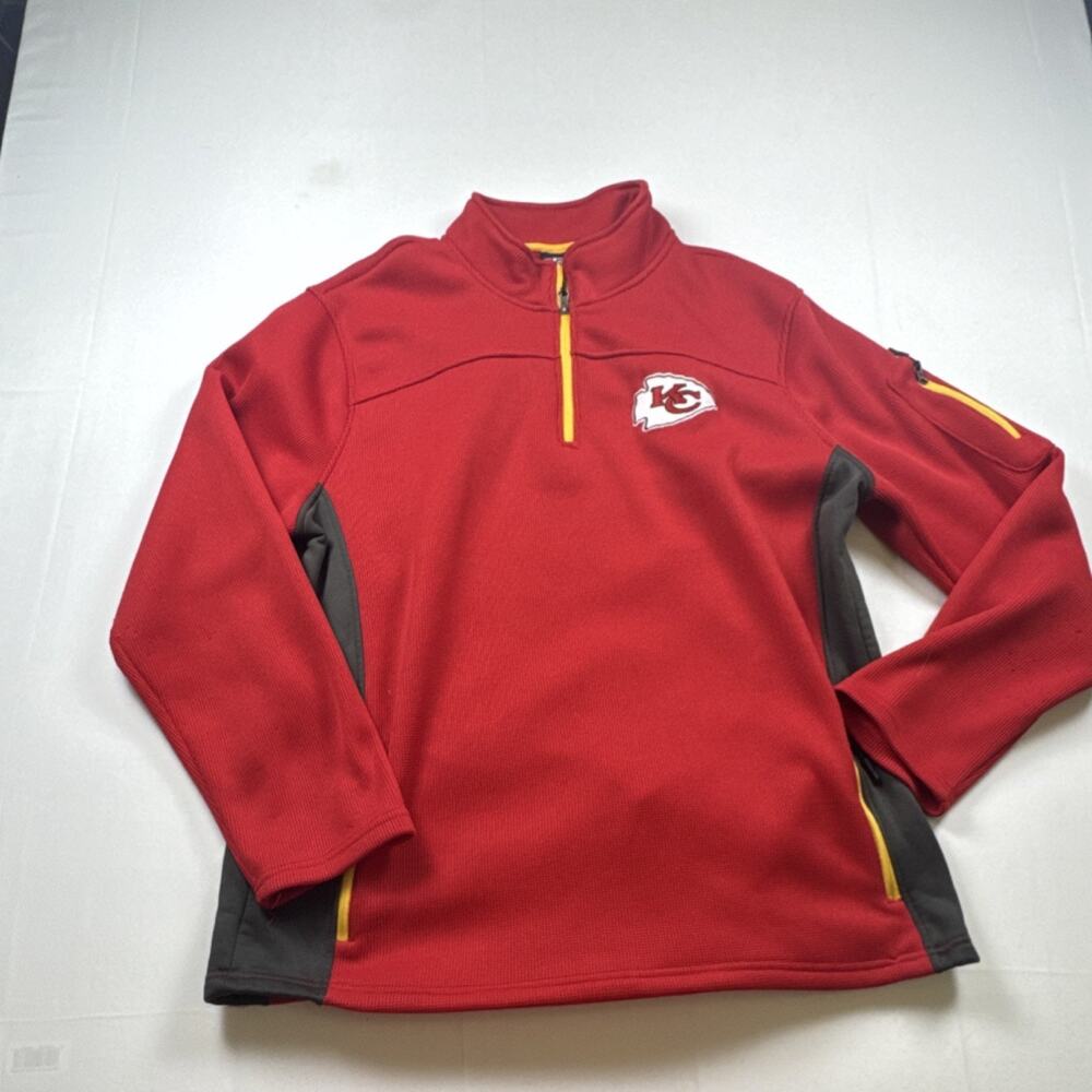NFL Team Apparel NFL Kansas City Chiefs Sweatshirt Red Black Yellow XL